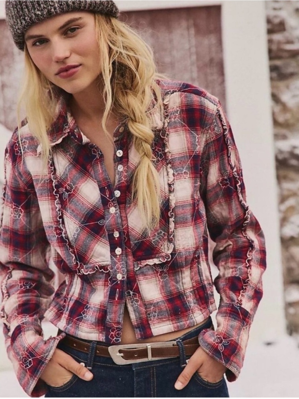 We The Free Georgia Plaid Button Down
